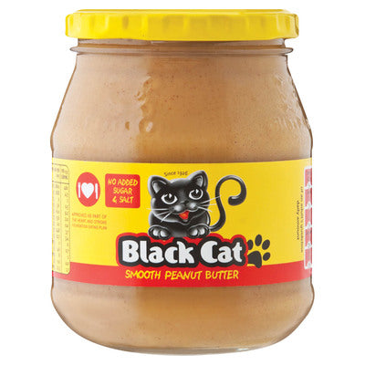 Black Cat is South Africa’s number one peanut butter. This peanut butter is a good choice when trying to cut sugar and salt from your diet