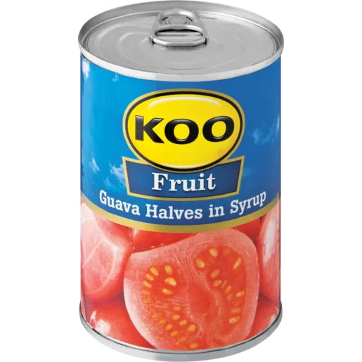 Koo Canned Fruit - Guava Halves in Syrup 410g  The KOO Guava Halves in Syrup are a delicious addition to any fruit salad and pudding or simply enjoy with some ice-cream, in a filling smoothie or with yogurt.
