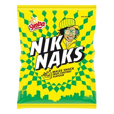 South Africa's favourite Nak. The NIKNAKS that you know and love still as crispy, still as crunchy... It all begins with mielies, which after milling are fried then sprinkled with our delicious flavours to bring you the fun Maize snack which you now hold in your hand.