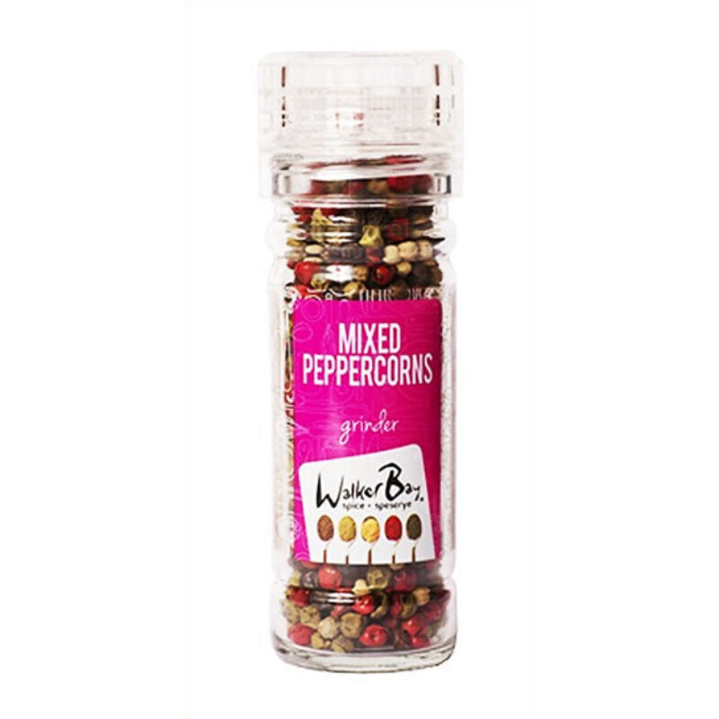 Peppercorn by Walker Bay Spice comes with a glass grinder to assist you with hassle-free tasty meal cooking